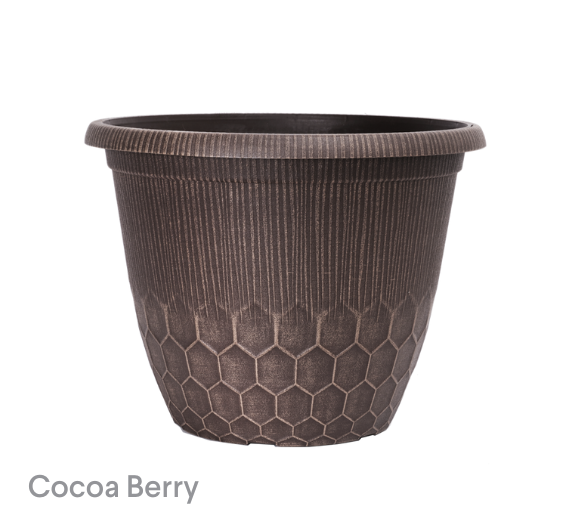 image of Bristol Planter and Pan Cocoa Berry planter